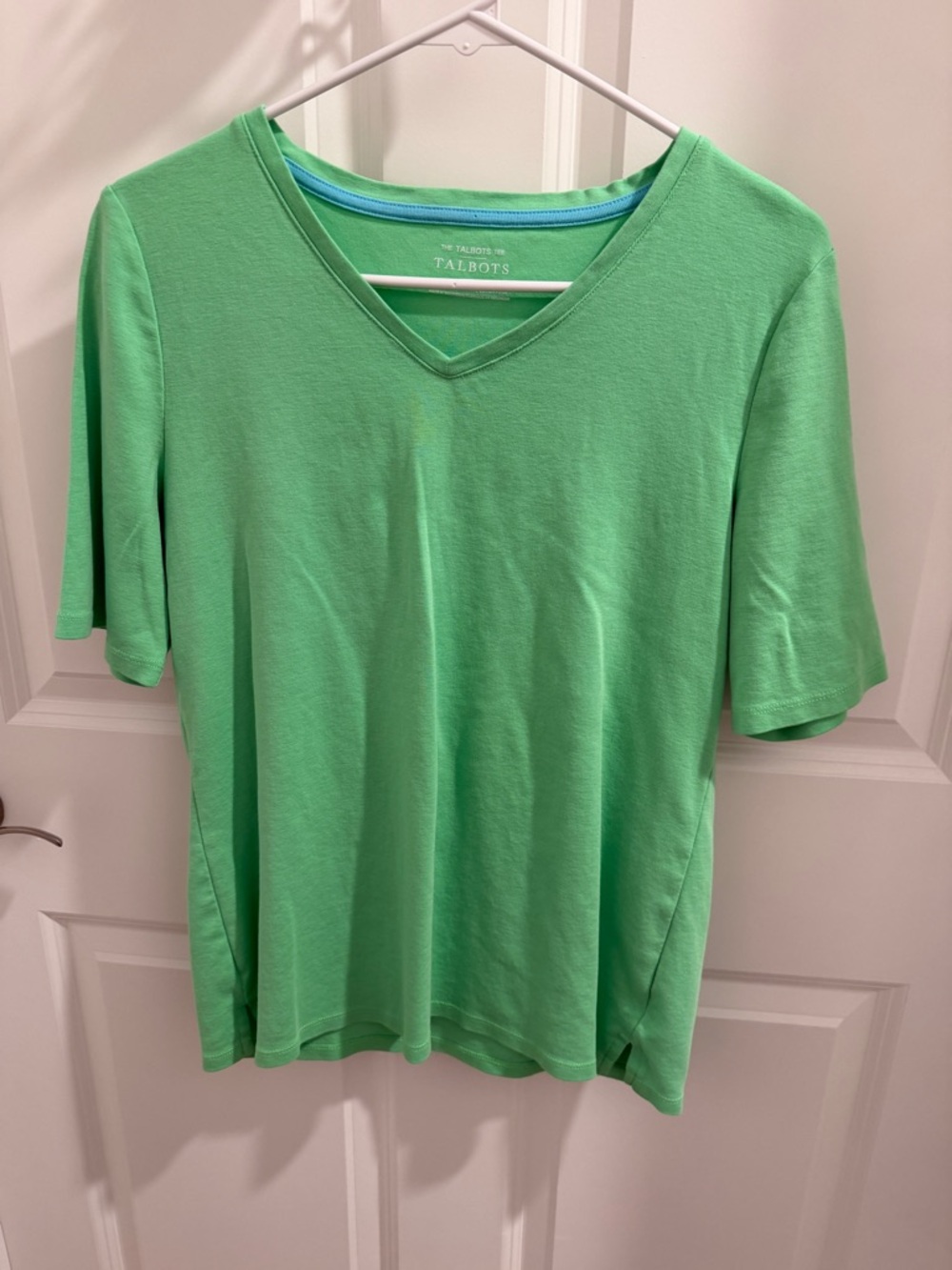 Talbots 100% Pima cotton tee. large.
